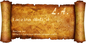 Laczina Abád névjegykártya